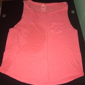 Simple pink muscle tee